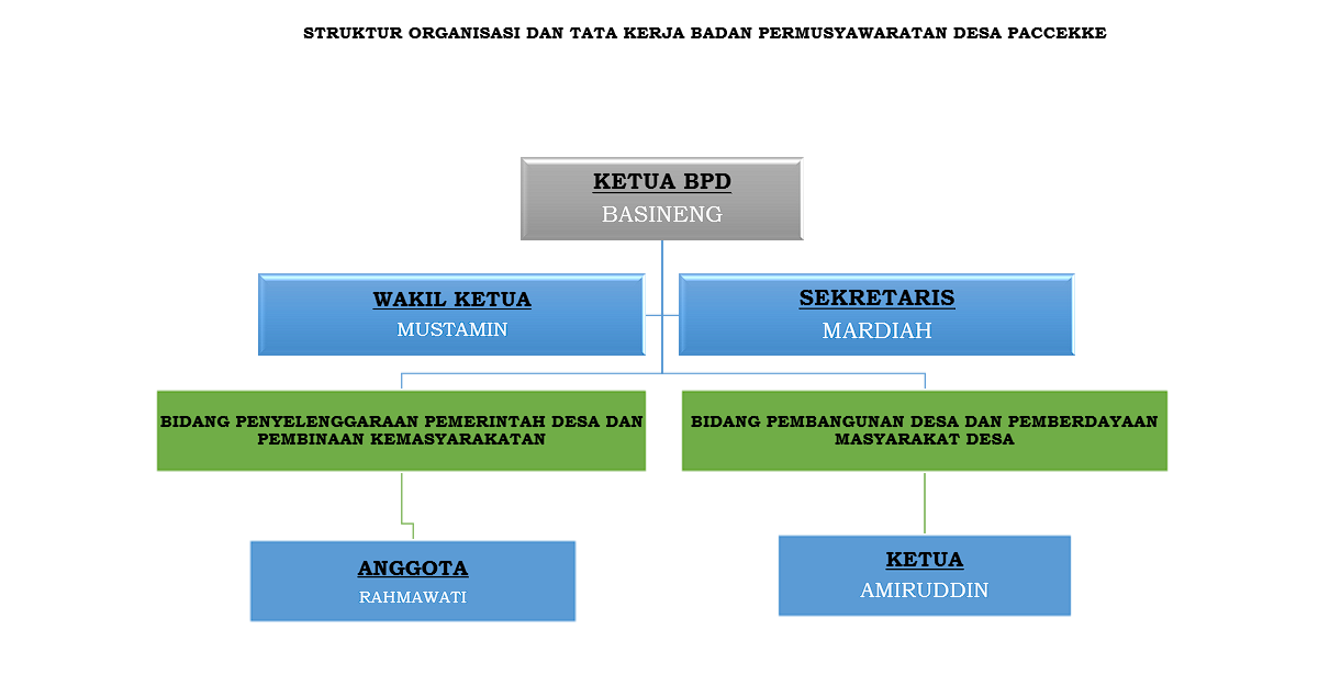 Struktur Organisasi BPD Desa Pacceke